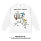 Unisex Long Sleeve Shirt Autumn and Winter Long Sleeve T-Shirt Loose