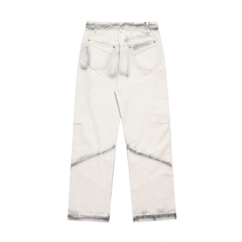 Men Jeans Inkjet Printed Personal Leisure Jeans