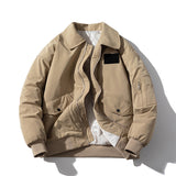 Mens Vintage Jackets Lapel cotton jacket oversize