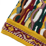 Kapital Sweater Vintage Pingtian and Macro Pattern round Neck Loose Pop Contrast Color Stereo Retro Sweater