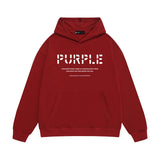Purple Brand Hoodie Fashion Loose Hooded Sweater