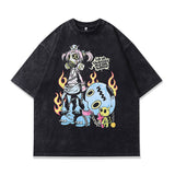 Men T-Shirt Cartoon Print Oversize
