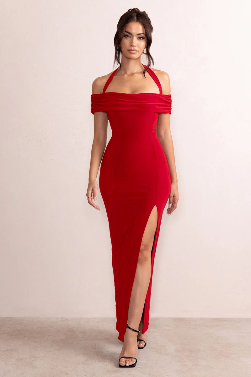 Women Dress Amoi Sexy Halter Dress