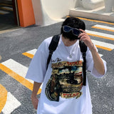 Men T Shirt Summer Loose All-Matching