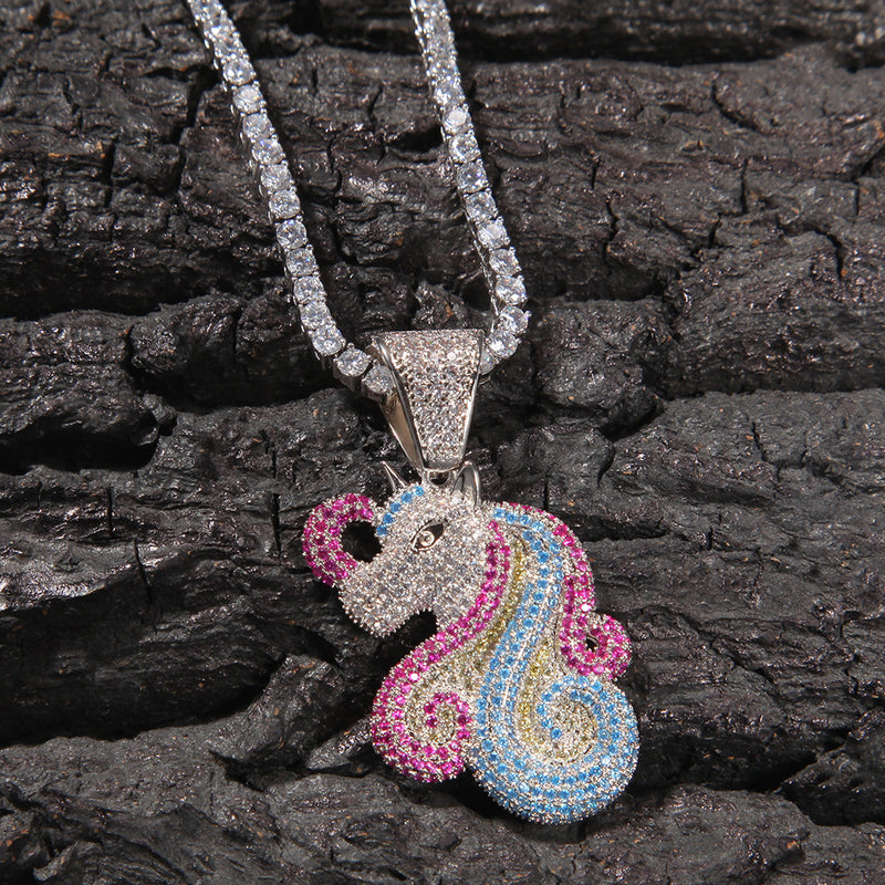 Jewelry Unicorn Pendant Necklace ins Animal St. Valentine's