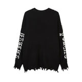 Women Sweater Loose Hole Couple Sweater