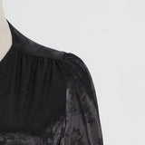 Betty Draper Valentine 'S Day Dress Satin Long Big Hem Dress Autumn Printed Dress