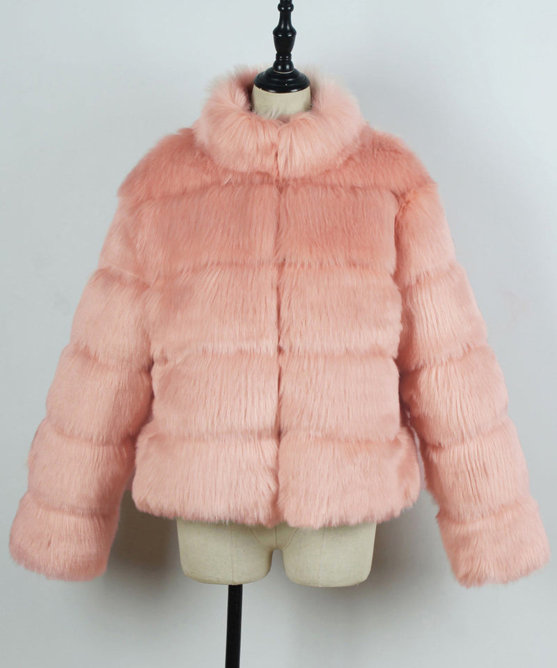 Women Fur Jacket Fashion Plush Coat