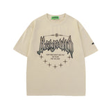 Men T-Shirt Cross Retro Loose All-Match