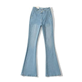 Women Jeans Stretch Slim Fit Bell-Bottom Pants Women Tight