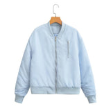 Women Cotton Coat Fashion Baseball Uniform Loose Jacket