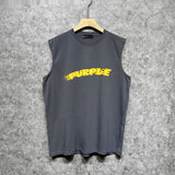 Purple Brand Tank T Shirts Sleeveless T-shirt Vest