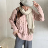 Women Pullover Sweater Loose Thick Knitwear