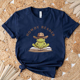 Retro Howdy Reader Frog Shirts Country Bookish Shirt