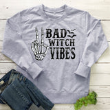 Bad Witch vibes halloween cute women's sweatshirt