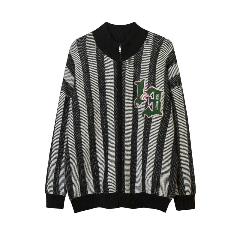 Women Sweater Vintage Stripe Sweater