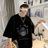 Men T Shirt Summer Oversize Heavy Cotton