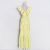 Bohemian Dress Plaid Temperament Long Dress