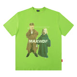 Men T-Shirt Retro Loose Bottoming Shirt