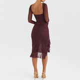 Women Dress Sexy Mesh Dress