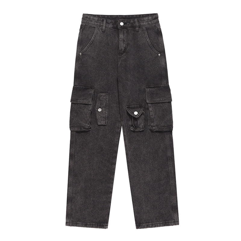 Men Jeans Pocket Casual Distressed Three-Dimensional