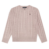 Ralph Lauren Knitted sweaters cotton thread ruff pony embroidery twist crew neck