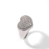 Rings Copper Set 5A Zircon Couple Ring Love Ring Spectrum St. Valentine's