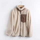 Women Cotton Coat Windproof Polar Fleece Thermal Coat