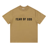 Fog Essentials T Shirts Spring/Summer FOG Main Line Plastic Letter Crew Neck Short Sleeves