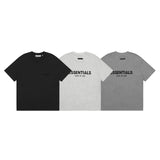 Fog Essentials T Shirts Spring/Summer FOG Double Line Letter Pattern Crew Neck Short Sleeves