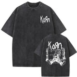Washed Vintage Rock Band Korn Falling Away From Me