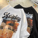 Men T Shirt Youth Summer Loose Casual