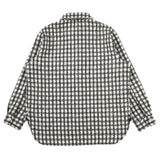 Men Long Sleeved T Shirt Plaid Long Sleeve Lapel Shirt Men's Loose Casual Shirt Coat Fashion