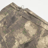 Men Jeans Camouflage Workwear Bandage Decoration