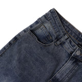 Men Jeans Frayed Retro Loose All-Match