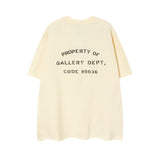 Gallery Dept T Shirts Summer Los Angeles Gallery Dept Letter Print Short Sleeved T-shirt