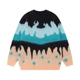 Women Sweater Retro College Style Knitted Top Versatile
