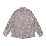 Men's Long Sleeved T Shirt Printed Shirt Men's Spring and Autumn Long Sleeve Lapel Shirt Loose Ins