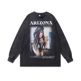 Men's Vintage Long Sleeve Shirt Autumn and Winter Men's Long Sleeve T-Shirt