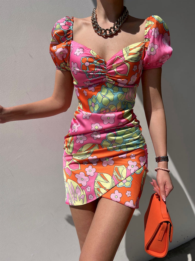 Women Dress Summer Temperament Slim and Sexy Dress