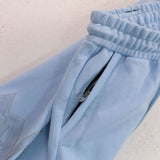 Amiri Pants Sticker Logo Loose Casual Zip Pocket Pants