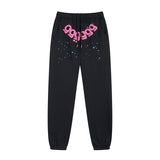 Sp5der Hoodie & Sweatpants 2 Piece Set Spider Web Velvet Sport Suit