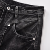 Men Jeans Personality Distressed Stitching