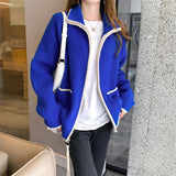 Women Knitted Cardigan Fashion Loose Sweater