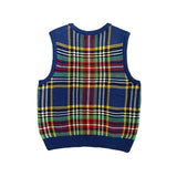 Kapital T Shirt Pingtian Hehong Retro Style Knitted Vest Sleeveless Vest Sweater