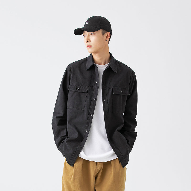 Unisex Shirt Retro Baggy Coat Casual