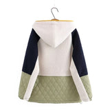 Women Cotton Coat Loose Thickening Keep Warm Fleece Padded Coat