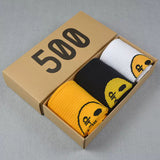 Men socks smiley face medium tube
