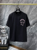 Chh Chrome Hearts T Shirts Summer Sanskrit Patch Embroidery Casual Sports Short Sleeve T-Shirt