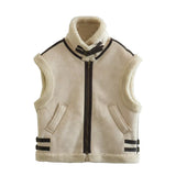 Women Cotton Coat Imitation Lamb Fur Jacket Loose Casual